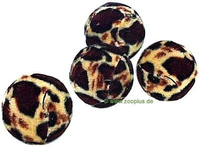 4 balles de jeu motif l�opard - lot de 4 balles