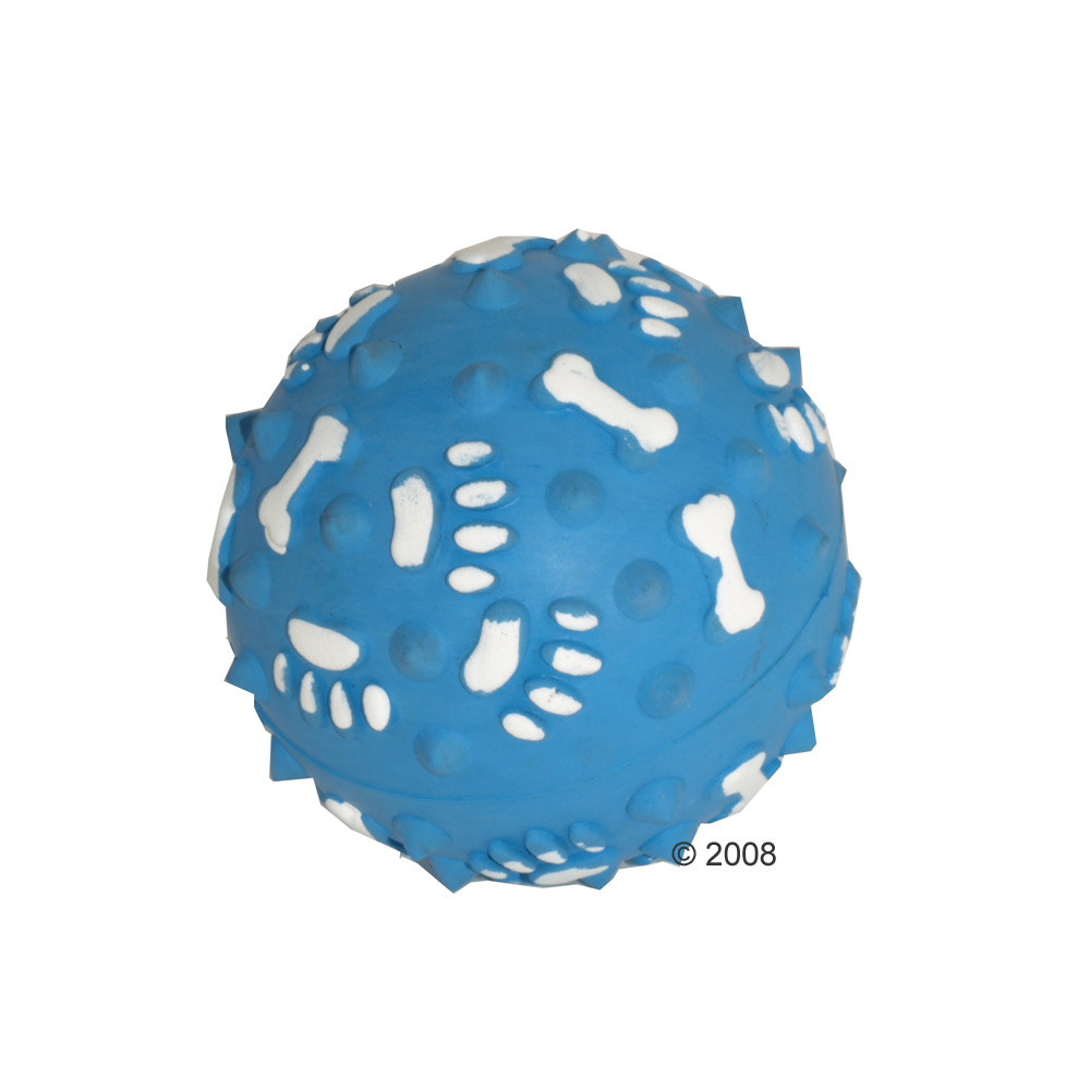 Balle en relief avec sifflet - 1 balle, 9 cm de diam�tre environ