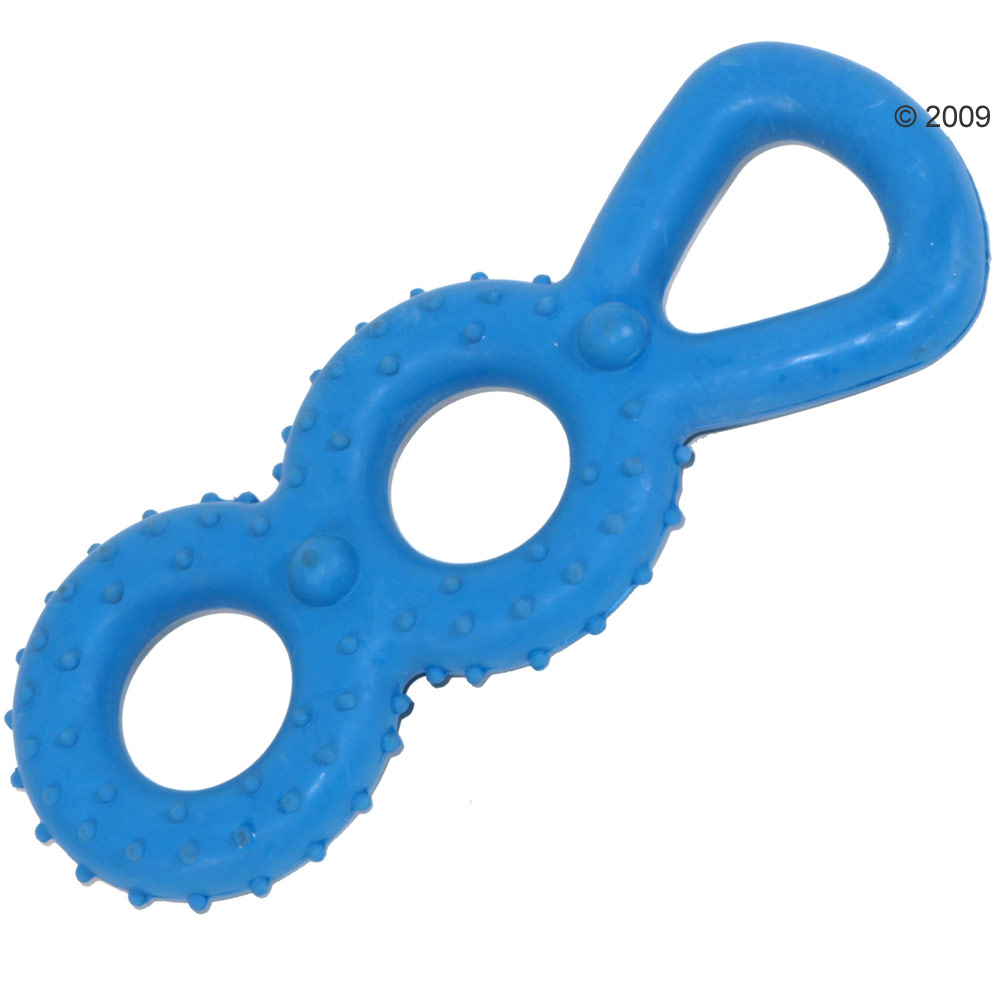 Anneau de jeu en caoutchouc pour chien - 1 anneau, L 25 cm environ