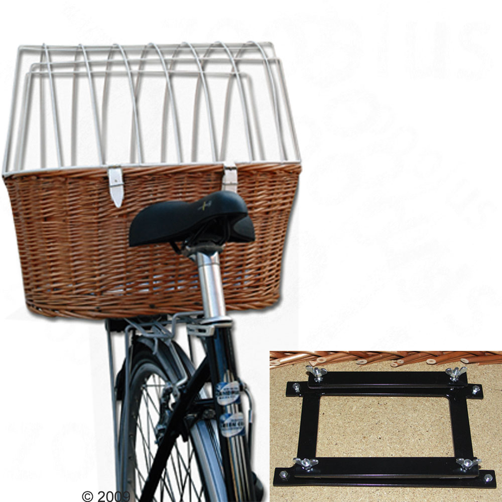 Panier de v�lo avec grille de protection - L 53 x l 35 x H 43 cm environ