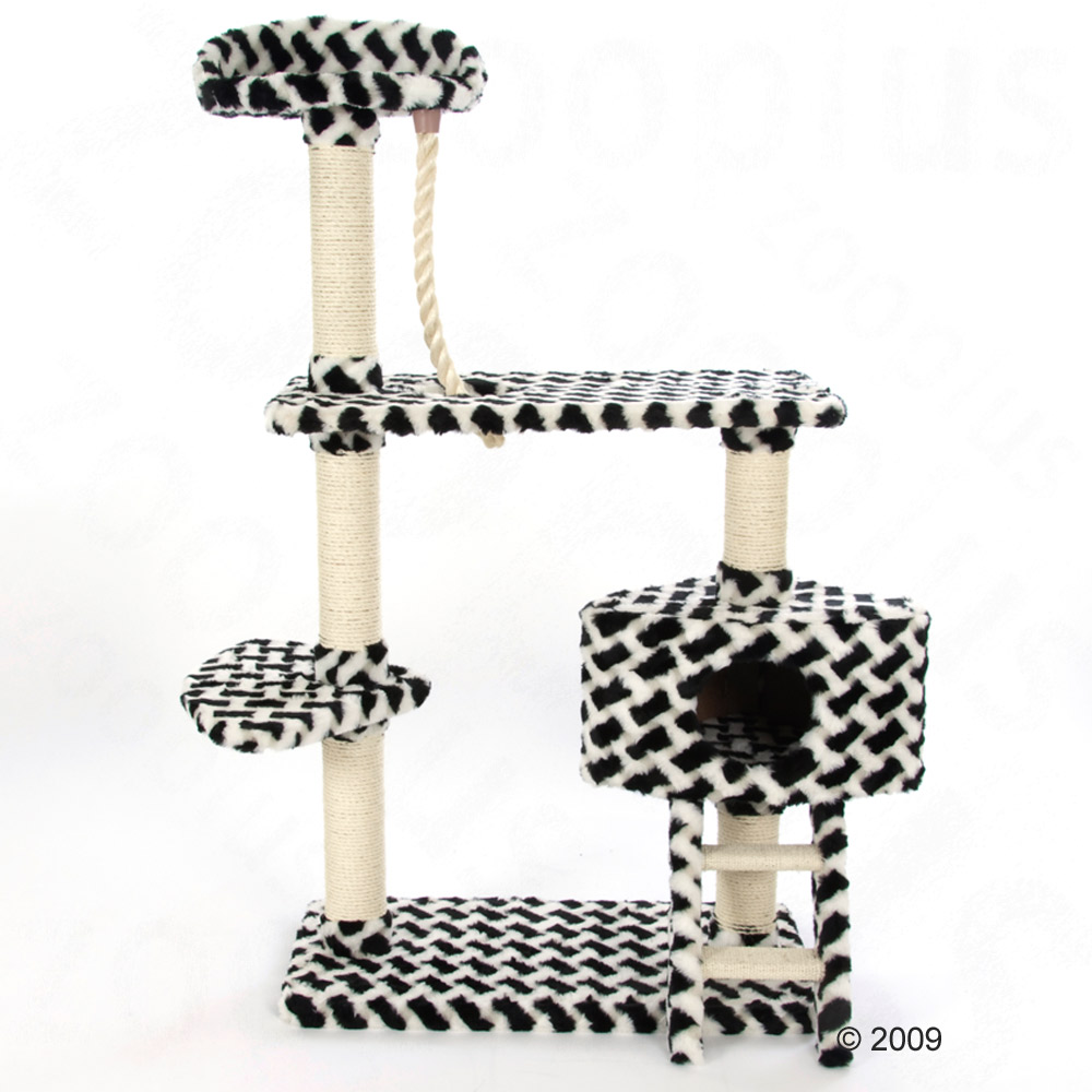Arbre � chat Bandos - noir / blanc