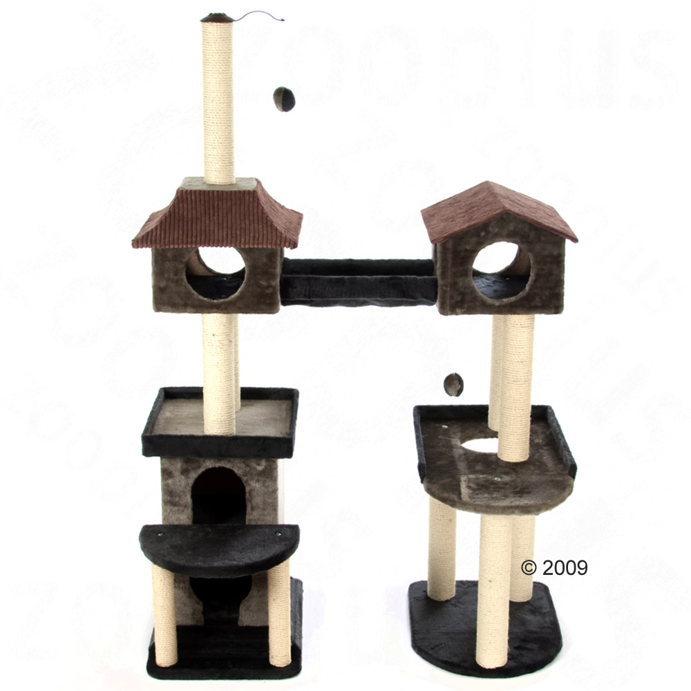 Arbre � chat Fun Island - gris / marron