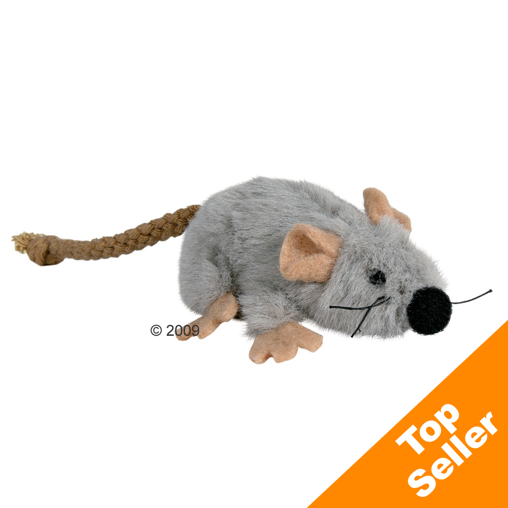 Souris en peluche avec menthe � chat - lot de 3 souris