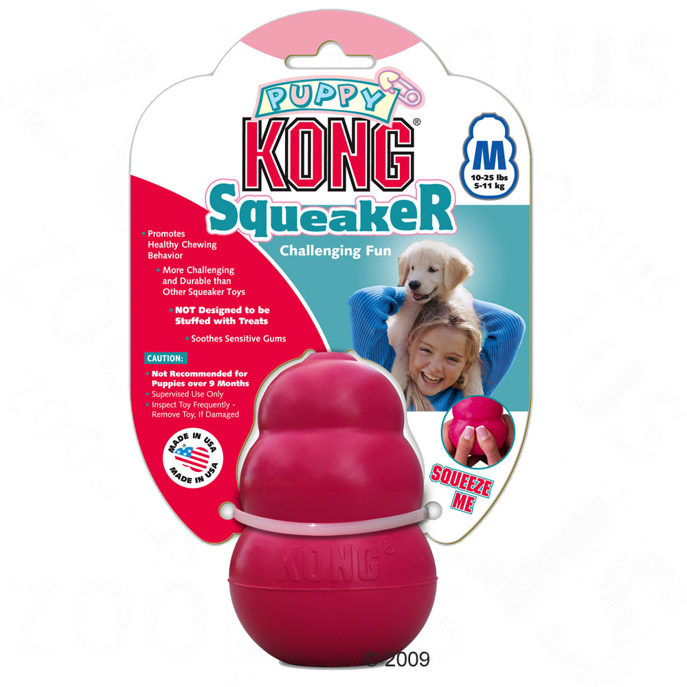 Kong Puppy Squeaker pour chiot - taille M