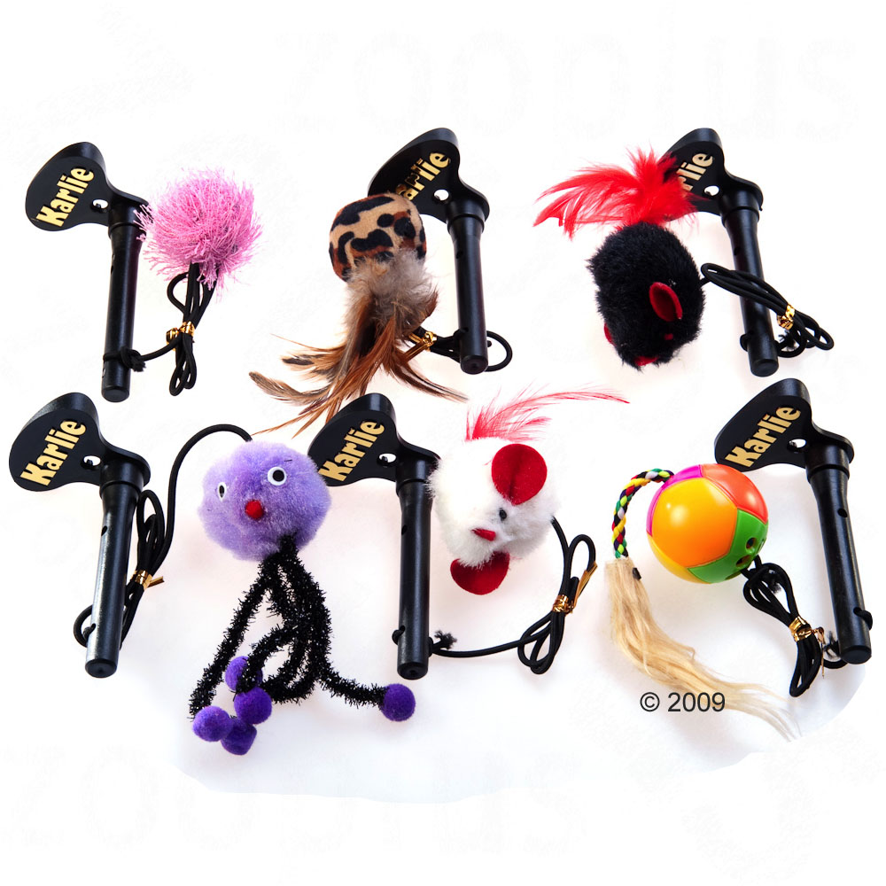 Jouet pour arbre � chat - lot de 3 x 1 jouet avec des accessoires