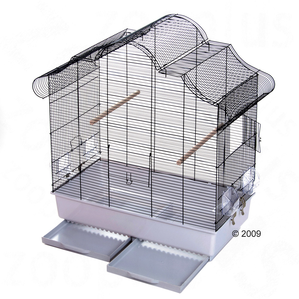 Cage � oiseaux Lannica - noir & blanc