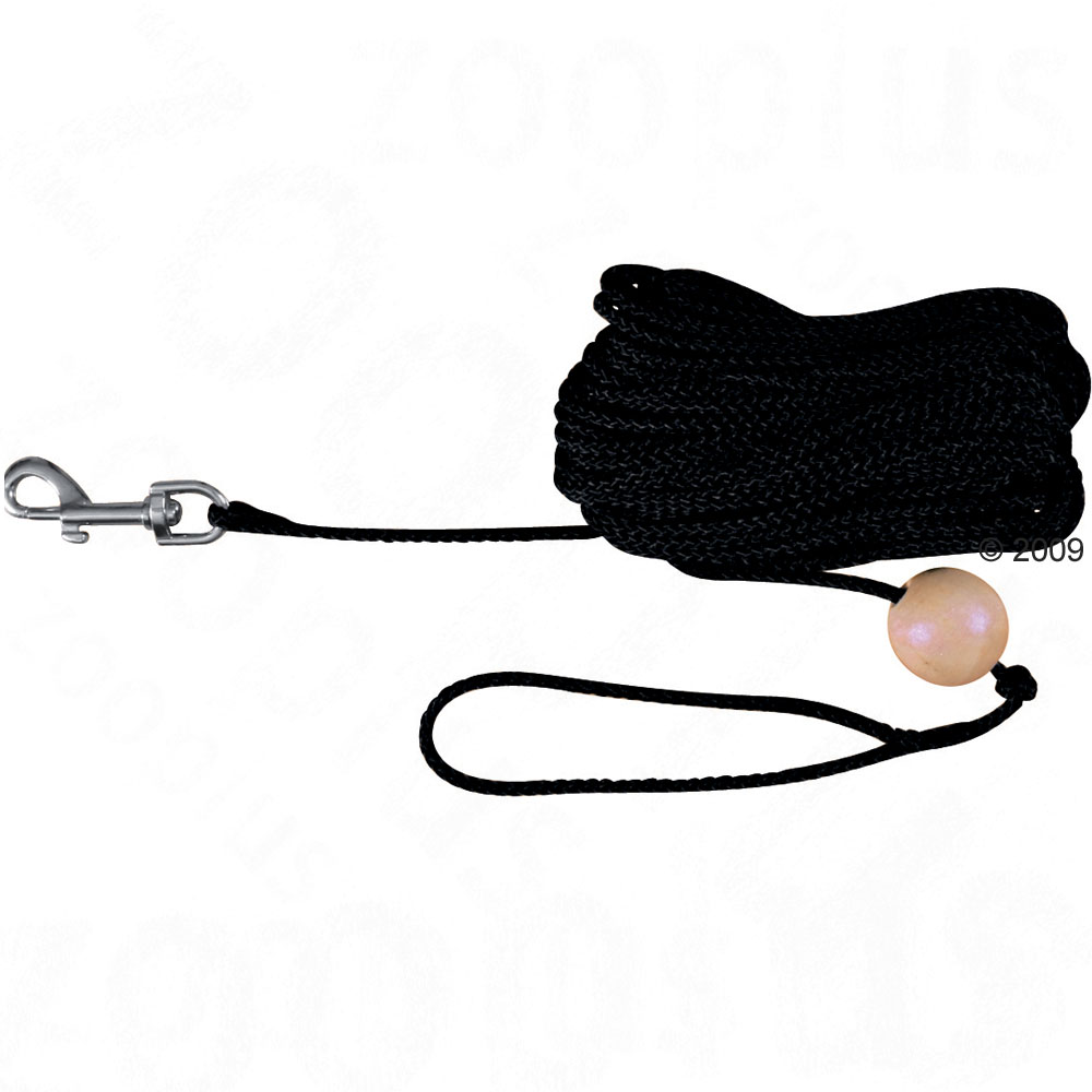 Longe Trixie avec boule en bois - 0,6 cm de diam�tre x L 15 m