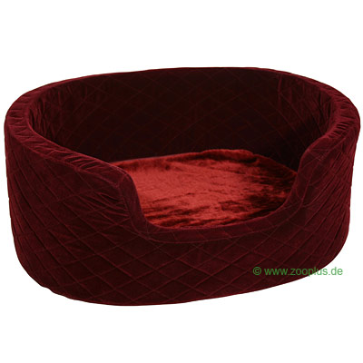 Panier pour chien Family Dog rouge bordeaux - - L 105 x l 80 x H 35 cm (taille XL)