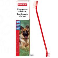 Brosse à dent beaphar dog a dent dentifrice 100 g brosse à dent 100 g dentifrice 