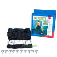 Filet de protection pour chat, noir - - L 8 x l 3 m