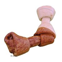 Os boomerang XXL peau de boeuf CANIBIT - os XXL : environ 35 cm marron / blanc