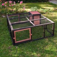 Enclos pour rongeur Outback Grande avec maisonnette - L 160 x l 160 x H 55 cm