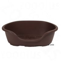 Panier pour chien sur Panier pour chien: Corbeille pour chien Lindo marron fonc&eacute; - L 66 x l 46 x H 25 cm (taille 2)