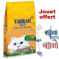 Zooplus FR-BE 3 kg de croquettes Yarrah + jouet pour chat Canavas offert ! - poisson