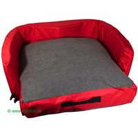 Lit pour chien Oxford - - L 100 x l 80 x H 35/20 cm (taille L)