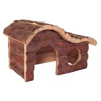 Maison en rondin Hanna - - pour lapin, 43 x 28 x 22 cm