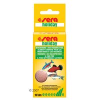 Alimentation de vacances Sera Holiday 10 comprimés