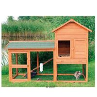 Clapier Natura 120 pour rongeur + enclos - - L 186 x l 93 x H 146 cm