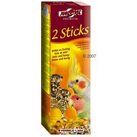 B&acirc;tonnets Prestige Premium pour grandes perruches - 2 b&acirc;tonnets aux noix et au miel