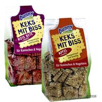 Biscuits croquants Keks mit Biss assortiment de 6 paquets - - 3 x caroube et 3 x fruits (50 g par paquet)