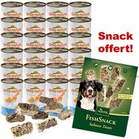 Almo Nature 24 x 400 g + friandises Fish Snack Salmon Treat - - thon