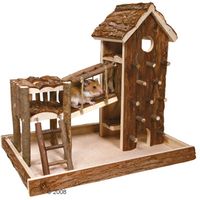 Aire de jeu Birger en bois naturel - - dimensions : L 36 x l 33 x H 26 cm