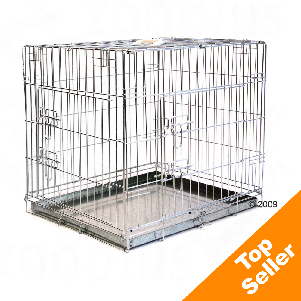 Cage de transport Double Door - taille M : L 76 x l 53 x H 60 cm