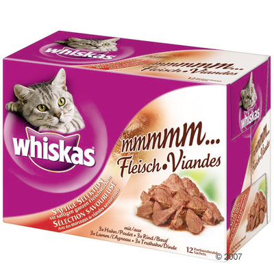 Whiskas Mmmmm sachets fraîcheur 12 x 85 g - poisson : mélange de l'océan