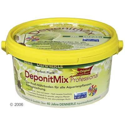 Substrat professionnel Dennerle DeponitMix Professional - 4,8 kg, aquariums de 100 - 140 L, 80 cm