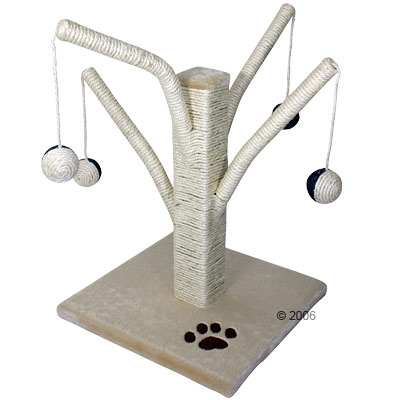Jouet � griffer Arbre � balle - L35 x l 35 x H 50 cm