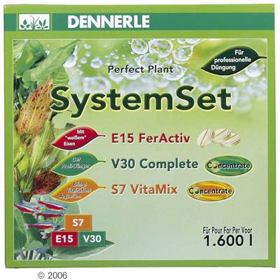 Lot d'engrais Dennerle Perfect Plant System Set - kit d'engrais pour 1600 L