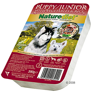 Naturediet Certified Holistic Puppy/Junior 6 x 390 g - chiot & junior