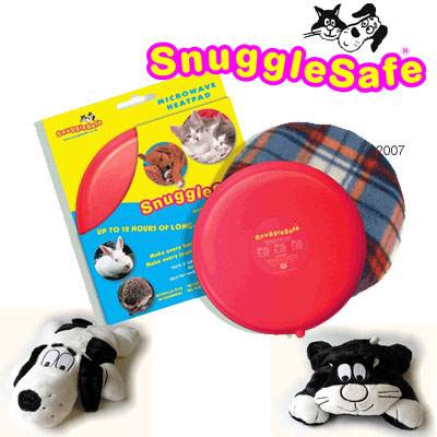 Coussin chauffant SnuggleSafe pour animaux de compagnie - coussin chauffant SnuggleSafe & housse en tissus