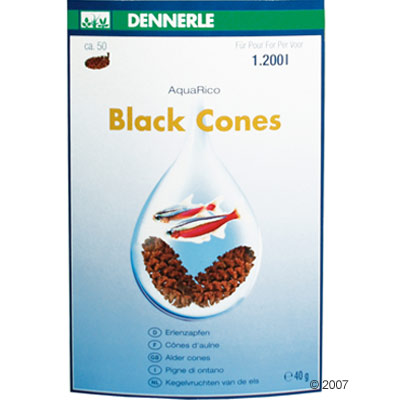 C�nes d'aulne Dennerle Black Cones - 50 c�nes environ