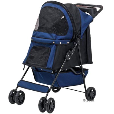 Poussette Smart Buggy - - L 87 x l 40 x H 93 cm, bleu / noir