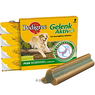 Pedigree Gelenk Aktiv Plus pour les articulations - petits chiens jusqu'à 10 kg, 7 friandises (62 g)