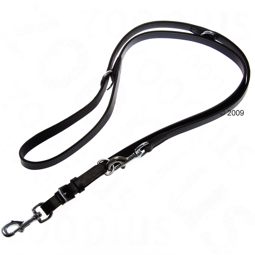 Laisse en cuir - noire