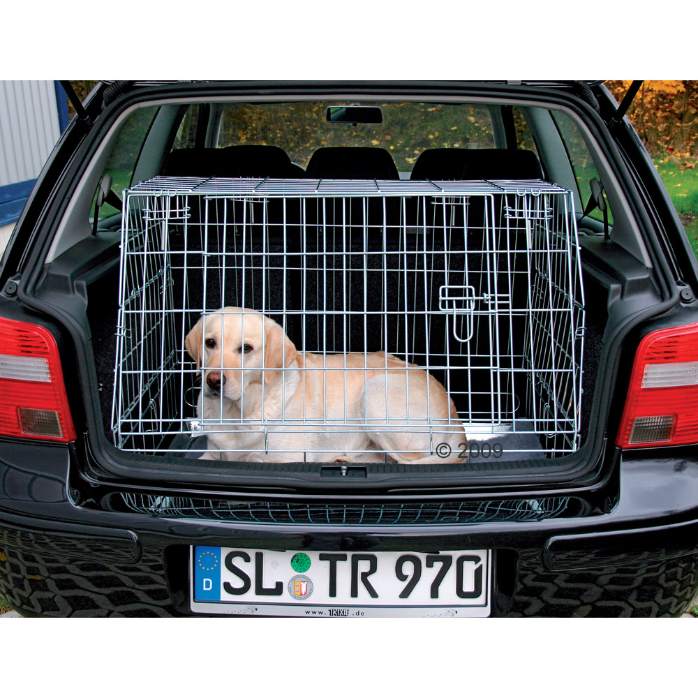 Cage de transport avec une face inclin�e - L 76 x l 46 cm x H 62 cm / largeur du plafond: 35 cm