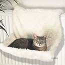 Hamac de radiateur Trixie de Luxe - - imitation peau de mouton - ajustable