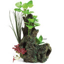 Racine avec des plantes en soie - - L 19 x l 12 x P 8 cm