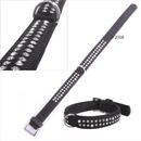 Collier en cuir de buffle Buffalo Strass - - L 55 x l 3 cm