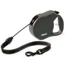 Laisse Flexi Classic Long 3 - 8 m - - noire, dérouleur de 3 - 8 m