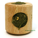 Tronc en bois rempli - - diamètre 7,5 x H 7,8 cm