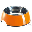 Gamelle en m�lamine orange avec int�rieur amovible en inox - capacit� : 0,16 L - Cliquez ici pour davantage d'informations sur ce produit