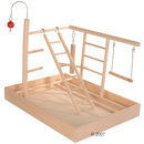 Aire de jeu pour perruches et petits perroquets - - taille: L 35 x l 25 x H 26 cm