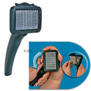 Carde douce avec grille pour poils et manche mobile - - petite carde 3,3 x 2,8 cm