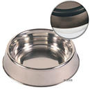 Gamelle en inox avec socle en coutchouc - - capacité : 1,8 L - 22 cm de diamètre