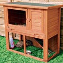 Clapier � lapin Natura 120 avec enclos - - L 116 x l 63 x H 92 cm