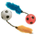Balles de foot avec plumage coloré - - 2 balles