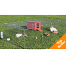 Enclos avec toit grillagé - filet de protection contre le soleil : L 116 x l 72 cm